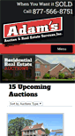 Mobile Screenshot of adamsauctions.com
